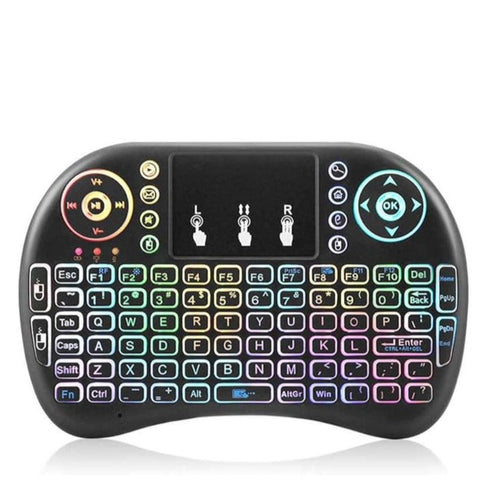 POINT PT-200 Mini Wireless Backlit Keyboard with Touchpad for Smart TV & More