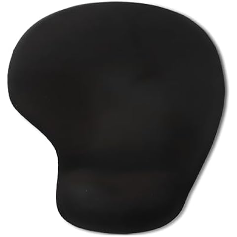 Heavy-quality gel wrist support mousepad with ergonomic design, non-slip base, and smooth surface for comfortable mouse usage. Colors vary based on availability