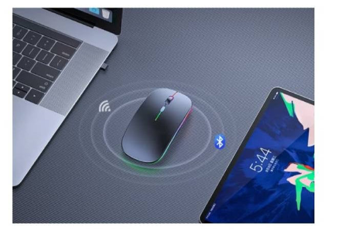 Wireless Computer Mouse W10 – Rechargeable, Slim, Silent, Multicolor