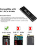 M.2 NVME Enclosure USB 3.1SSD Case 10 Gbps Gen 2 to PCI-e [NV Me & SATA] with UASP Trim, for NV Me PCIe M-Key/M+B Key in 2230/2242/2260/2280 with USB AC Cable, Tool-Free Housing Aluminum (Not NFGG)