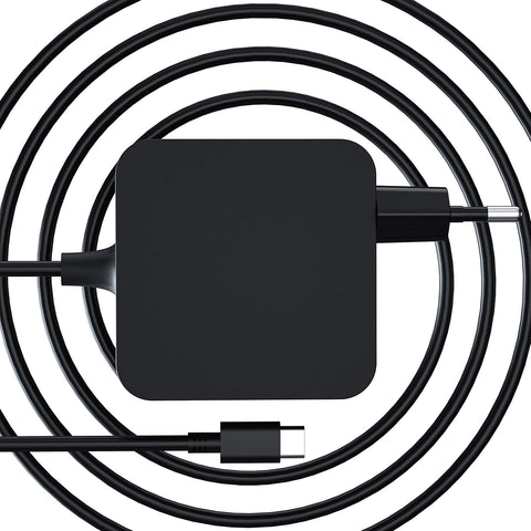 65W Type C USB C Laptop Adapter Charger for MacBook Pro/Air, Lenovo Thinkpad Yoga, ASUS, Samsung, Dell XPS Latitude, Xiaomi Air, Huawei Mateboook, Acer, HP, Google Chromebook, Laptop Charger