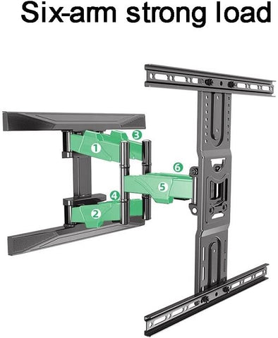 Heavy Duty Full-Motion TV Wall Mount for 40-80 Inch LED LCD Screens TV Mount with VESA Max 600 x 400 mm, up to 45.5 kg, TV Certificate Black