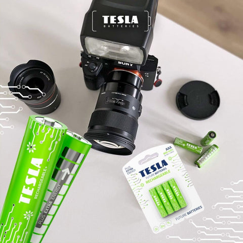TESLA BATTERIES Rechargeable batteries AAA 1,2V 800 mAh Pack of 4 batteries