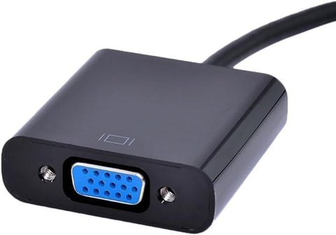 VGA To HDMI Output 1080P HD TV AV HDTV Audio Converter Adapter With USB Cable Black