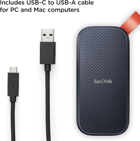 Sandisk 2TB  Portable SSD, 800MB/s R, USB 3.2 Gen 2, Rugged SSD