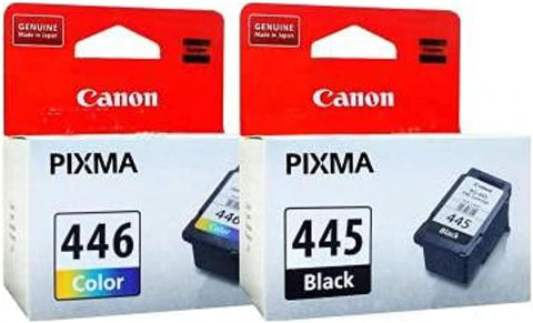Canon 445 Black and Canon 446 Tricolor Ink Cartridge Set