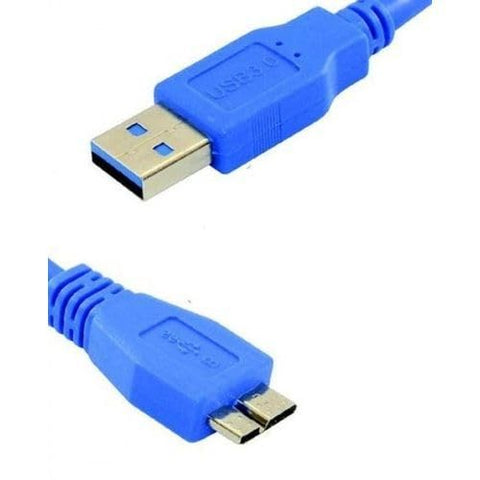 Uab cable external hard disk usb 3.0 data cable for hard disk and charger tablet super speed 50cm - blue
