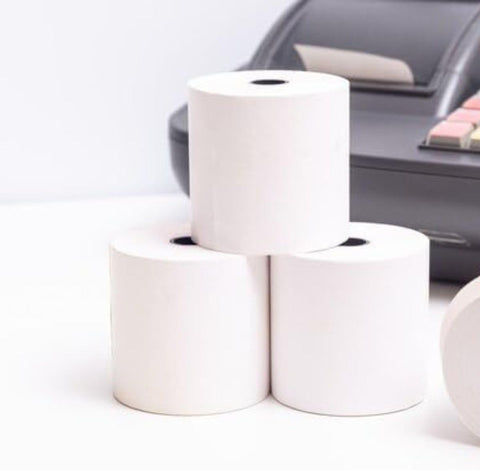 Thermal Paper Receipt Rolls, 80 x 80mm Bill Ticket Printing for POS/Cash Register Receipt, Credit Card Machine, EPOS [2 Rolls]