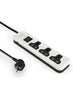 power strip 3 universal outlets without earthing - (Basic) (Multicolor)