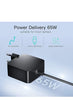 65W Type C USB C Laptop Adapter Charger Compatible With HP MacBook Pro/Air, Lenovo ThinkPad Yoga