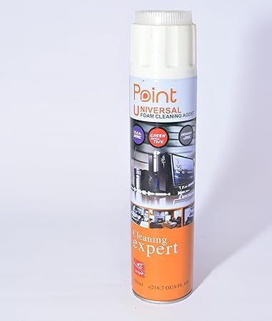 A can of Foam Multi-Functional Cleaner designed for cleaning electronics, car interiors, furniture, and household surfaces