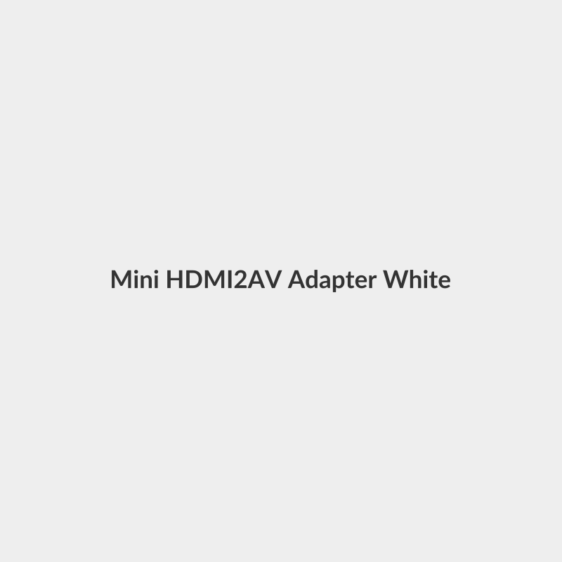 Mini HDMI2AV Adapter White - Generic