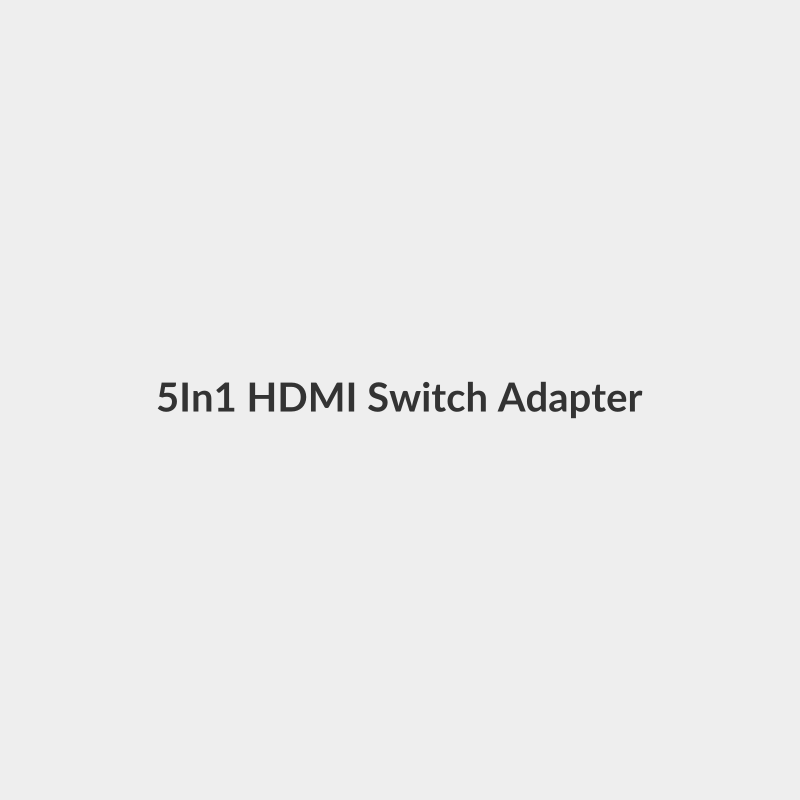 5-In-1 HDMI Switch Adapter For Xbox One Black - Generic