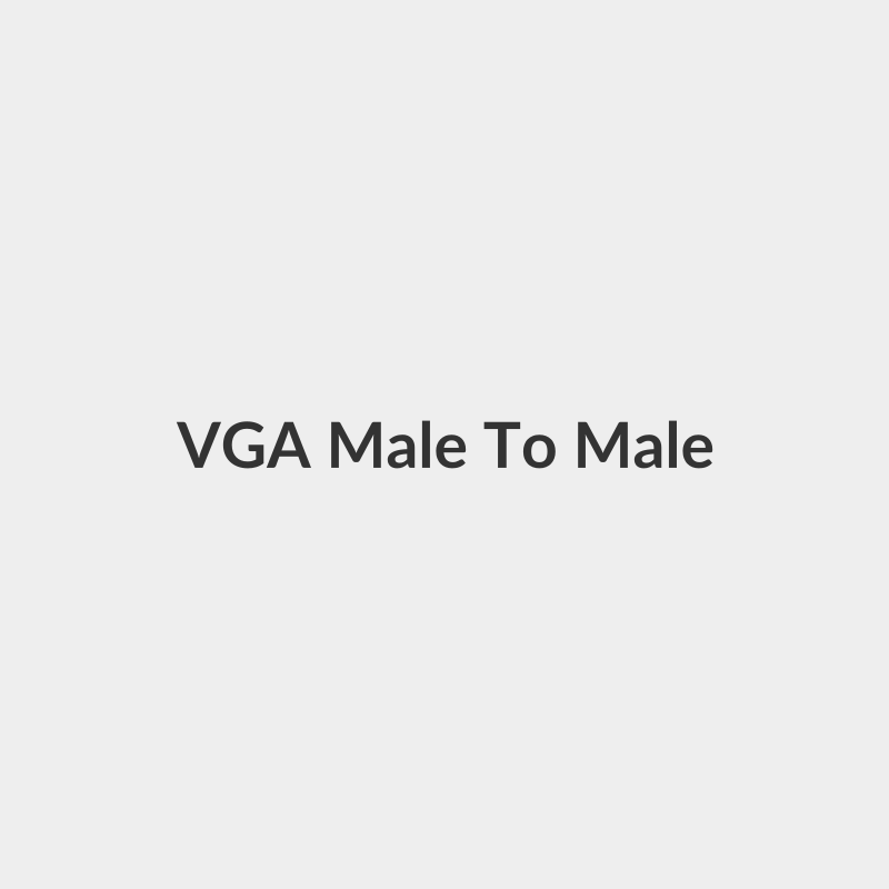 VGA Male To Male Extension Cable Black/Blue - Generic
