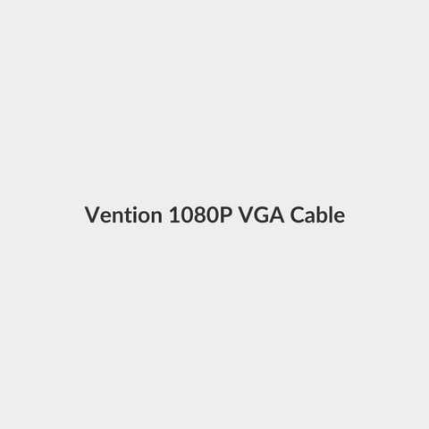 Vention 1080P VGA Cable 3+9 VGA to VGA Male to Male Wire for Computer (5m) Black - Generic