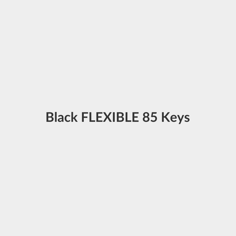Black FLEXIBLE 85 Keys Silicone Keyboard USB Wired Waterproof Folding Key Board for PC Desktop Laptop - Generic