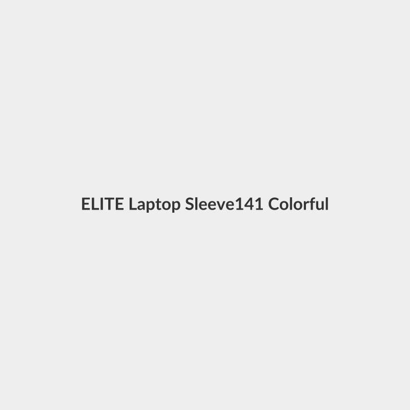 ELITE Laptop Sleeve14.1" – Colorful Design with Fluffy Velvet Interior and Outer Pocket - Elite
