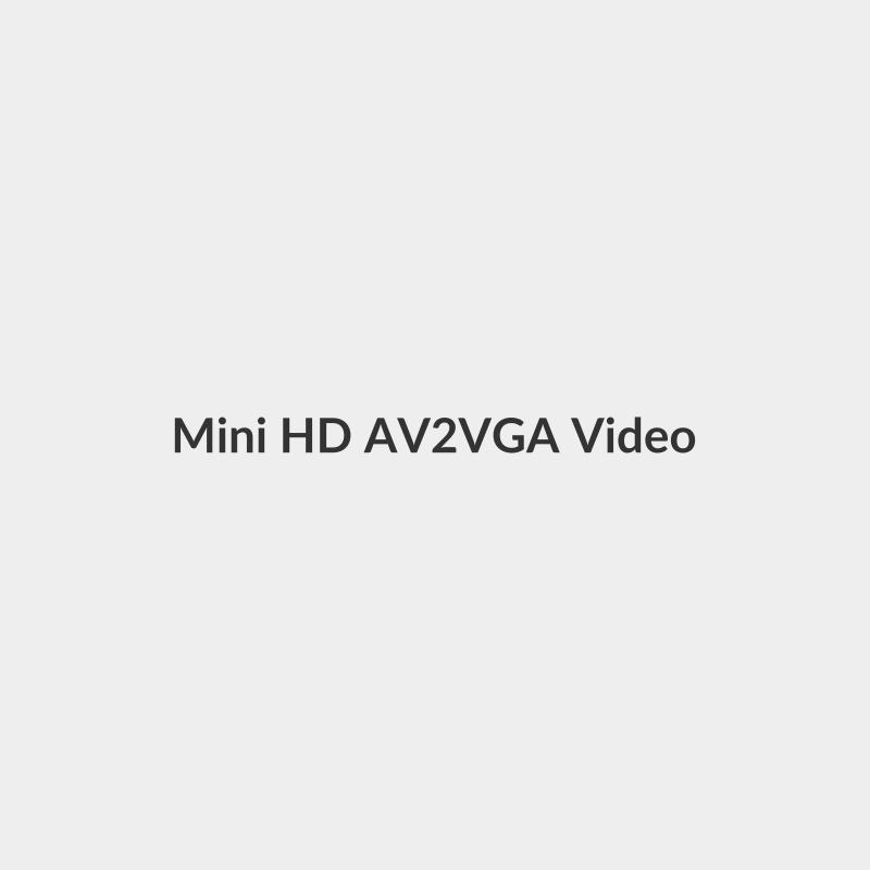 Mini HD AV2VGA Video Converter Convertor Box AV RCA CVBS to VGA Video Converter Conversor with 3.5mm Audio to PC HDTV Converter white - Generic
