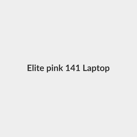 Elite pink 14.1" Laptop Bag Elite – Soft Velvet Interior, Shoulder Strap & Large Front Pocket - Elite
