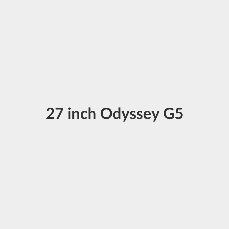 27 inch Odyssey G5 Curved Gaming Monitor 2k QHD 2560x1440, HDR10, VA Panel Technology, 1ms Response Time, 165Hz Refresh Rate, AMD Free Sync, Flicker Free Black - Samsung