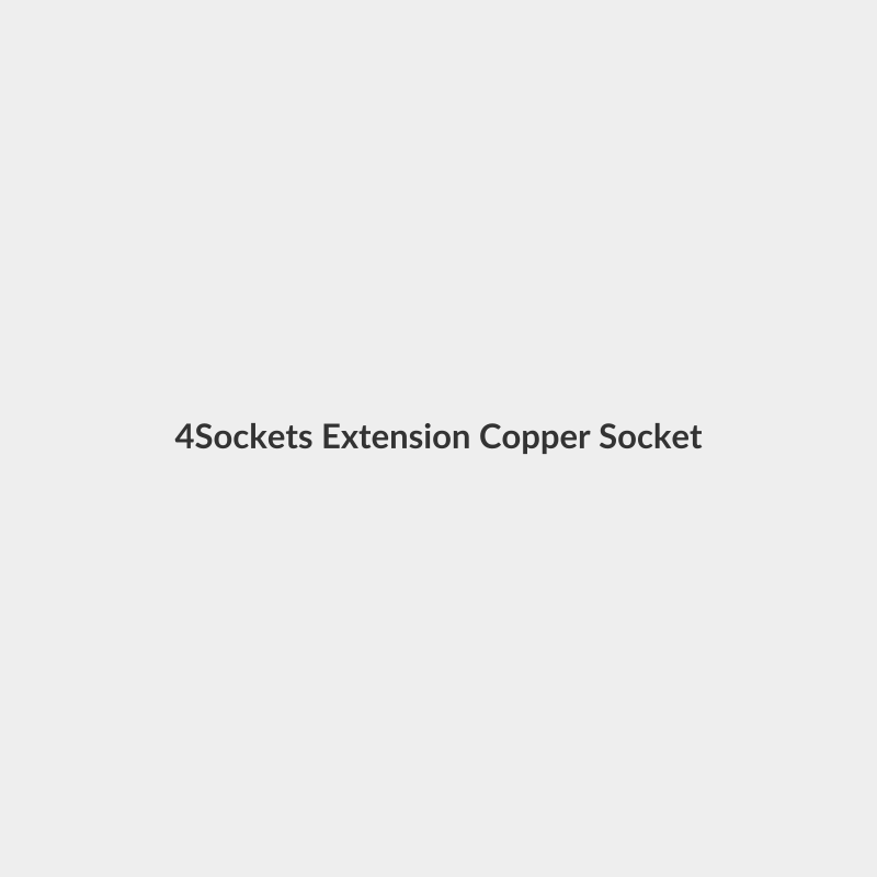 4-Sockets Extension Copper Socket Power Strip Black 2meter - SystemMax