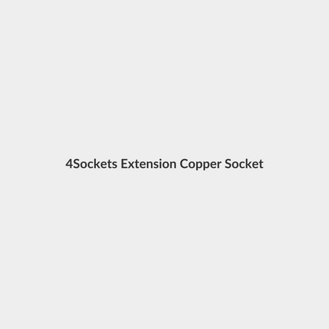4-Sockets Extension Copper Socket Power Strip Black 2meter - SystemMax