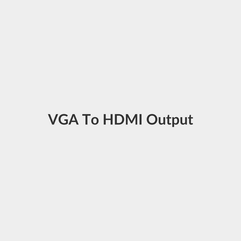 VGA To HDMI Output 1080P HD TV AV HDTV Audio Converter Adapter With USB Cable Black - Generic