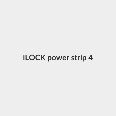 iLOCK power strip 4 outlets (2 schuko sockets + 2 universal sockets) Multicolor - iLOCK