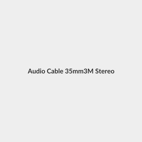 Audio Cable 3.5mm/3M Stereo Male to 2RCA Male (Right and Left) RCA 2x1  - 3M - Generic