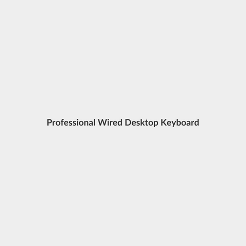 Professional Wired Desktop Keyboard – Elegant Mid-Range Series with Whisper-Quiet Keys & Ergonomic Build - Generic