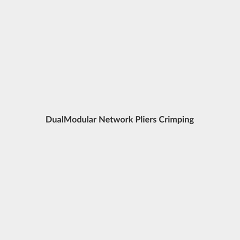 Dual-Modular Network Pliers Crimping/ Cutting/ Stripping Tool Black/Green - Generic