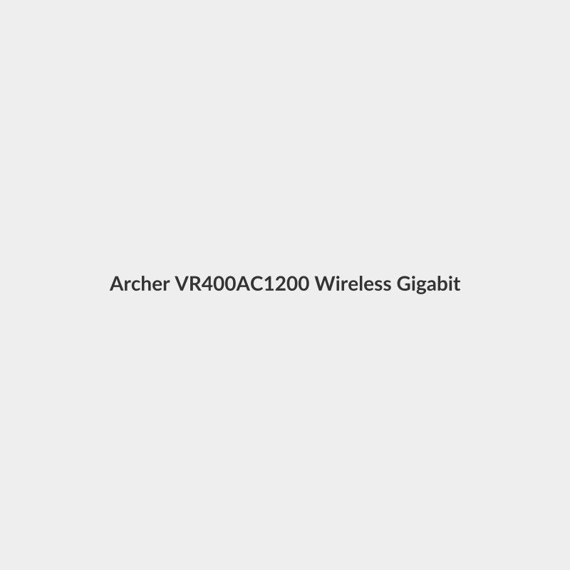 Archer VR400-AC1200 Wireless Gigabit VDSL/ADSL Modem Router Black - TP-LINK