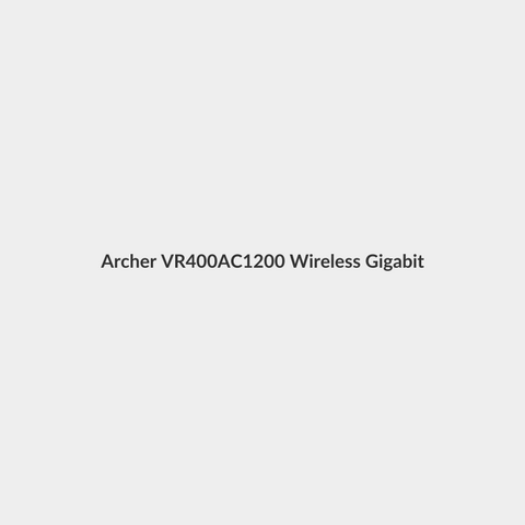 Archer VR400-AC1200 Wireless Gigabit VDSL/ADSL Modem Router Black - TP-LINK