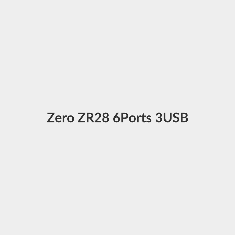 Zero ZR-28 6Ports + 3USB + Type-C Power Strip 2m - Zero