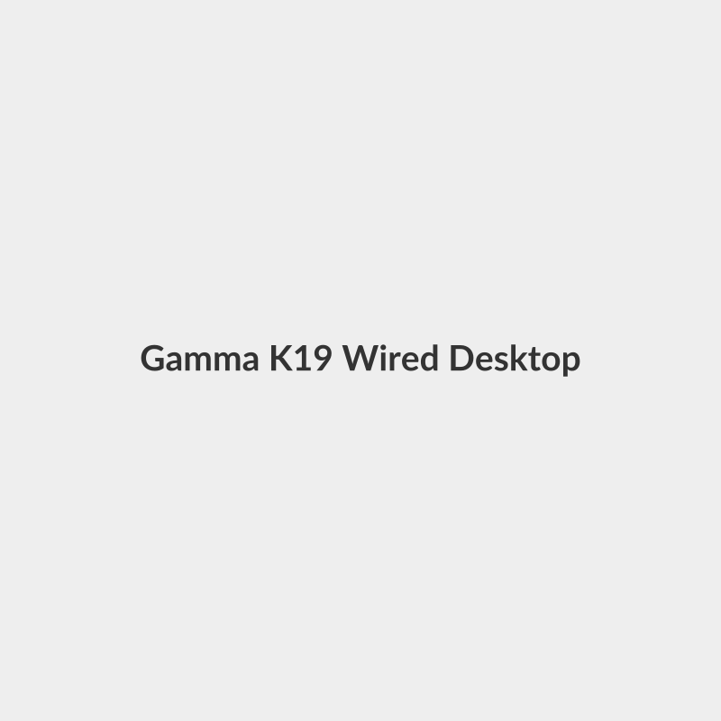 Gamma K-19 Wired Desktop Keyboard | Full-Size | English/Arabic Layout | Silent Keys | USB Plug-and-Play - Gamma