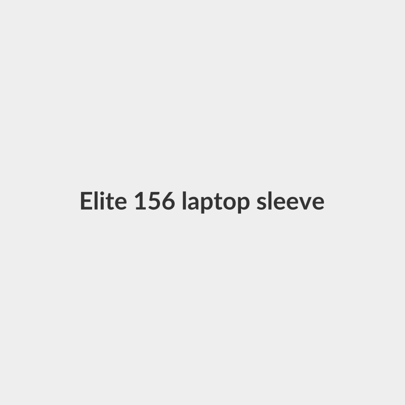 Elite 15.6" laptop sleeve with a unique space design. Soft velvet lining inside, front zipper pocket, and side handle for easy carrying. - Elite
