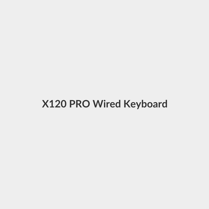X120 PRO Wired Keyboard And Mouse Black - Rapoo