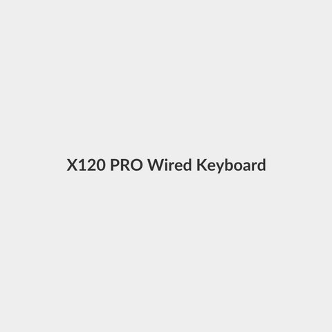 X120 PRO Wired Keyboard And Mouse Black - Rapoo