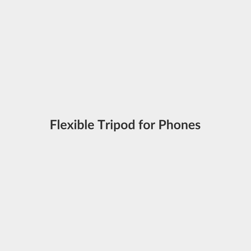 Flexible Tripod  - for Phones - For On-the-Go Video, Shoot & Live Streaming - Generic