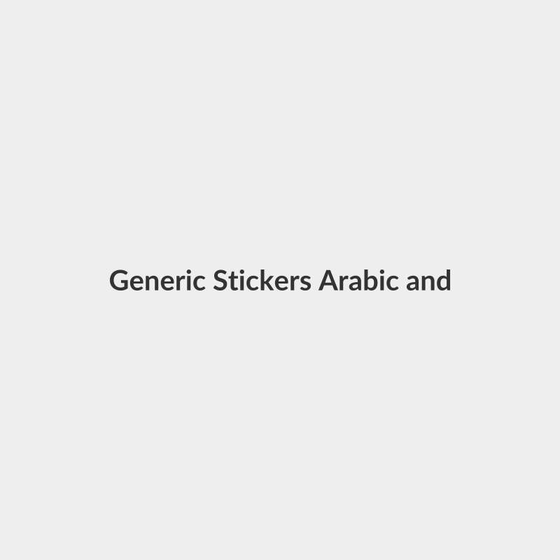 Generic Stickers Arabic and English characters for the keyboard - Generic