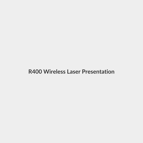 R400 Wireless Laser Presentation Remote Black - Logitech