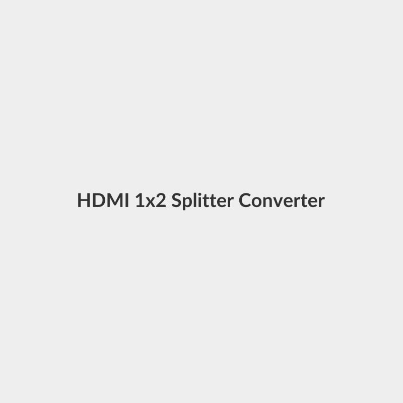 HDMI 1x2 Splitter Converter 1 HDMI IN 2HDMI OUT 4Kx2K 3D For Dual Display Black - Generic
