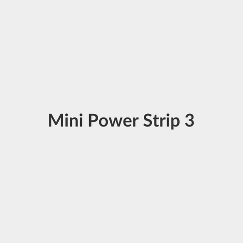 Mini Power Strip - 3 Outlets (1.5 m, yellow) - iLOCK