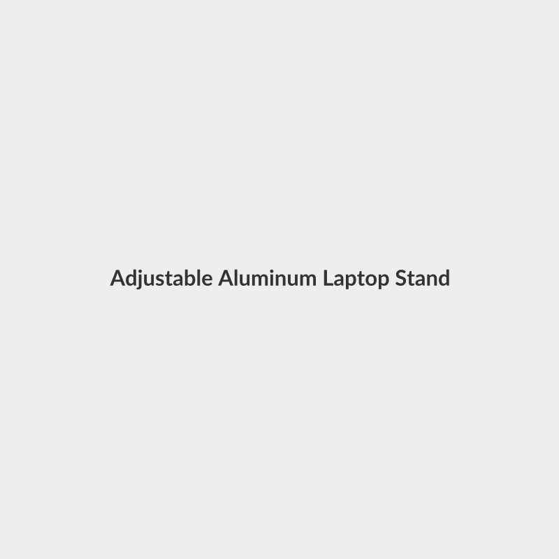Adjustable Aluminum Laptop Stand Silver - Generic