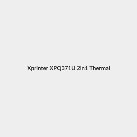 Xprinter XP-Q371U 2-in-1 Thermal Barcode & Receipt Printer - 80mm High-Speed (180mm/s) - Supports Labels up to A5 Size - USB Wired - Professional Solution for Shipping & POS. - Xprinter
