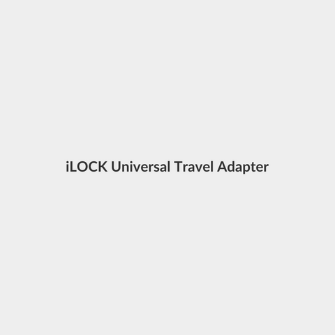 iLOCK Universal Travel Adapter | US to UK/EU/AUS | Compact & Portable - iLOCK