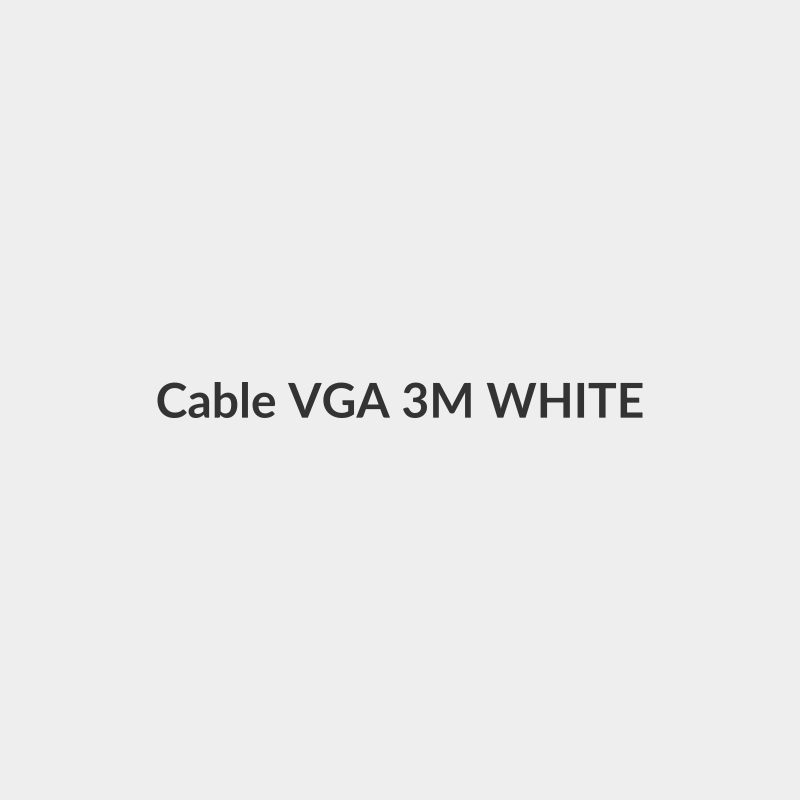 Cable VGA 3M WHITE - POINT - Point