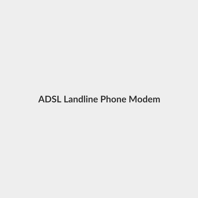 ADSL Landline Phone Modem Splitter - RJ 11 Female Plug to Dual Female Jack Adapter - (1 Pack) - Generic