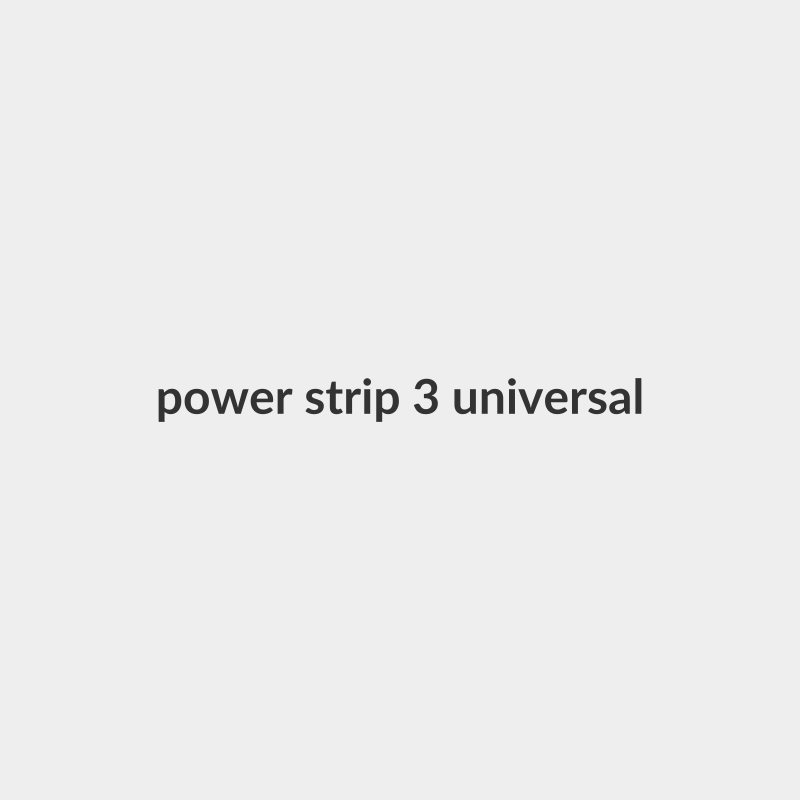 power strip 3 universal outlets without earthing - (Basic) (Multicolor) - iLOCK