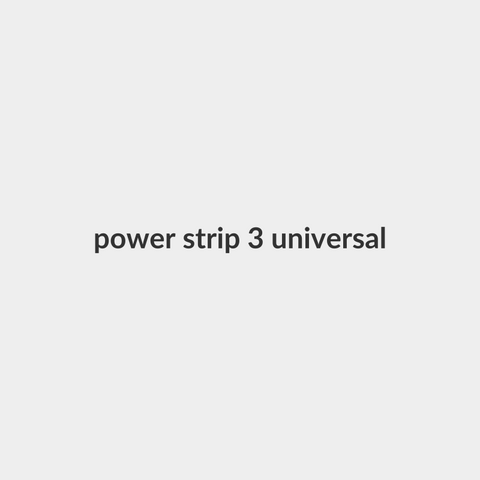 power strip 3 universal outlets without earthing - (Basic) (Multicolor) - iLOCK